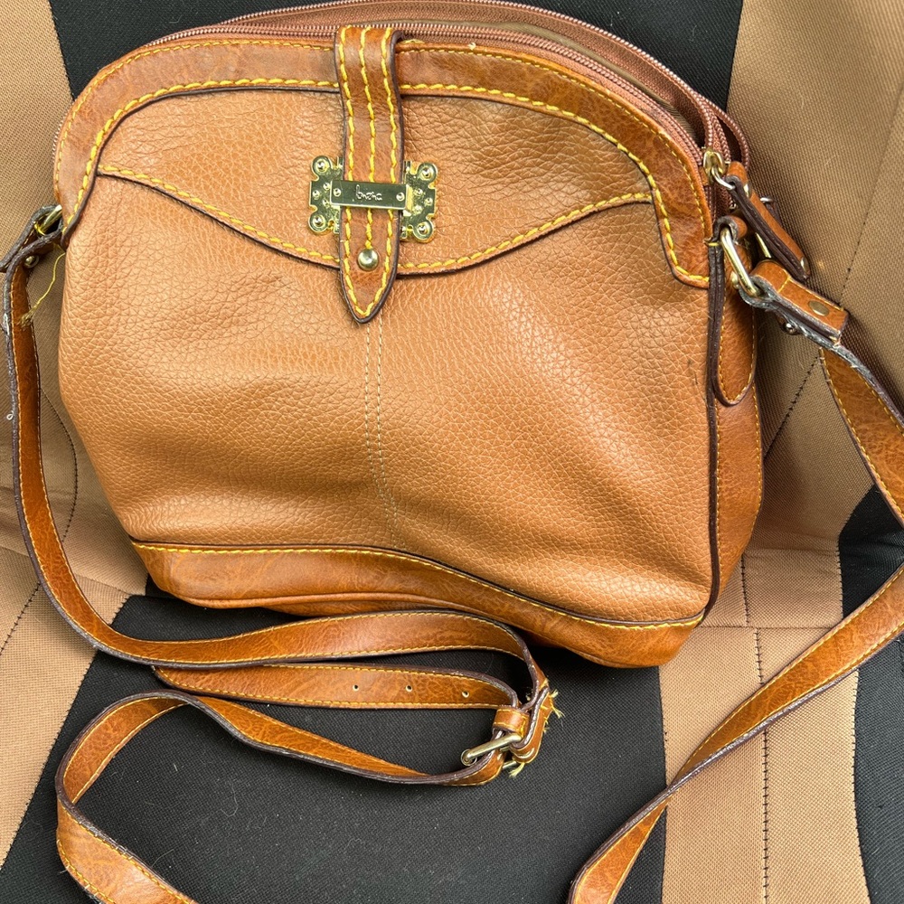BOC Brown Crossbody Bag with Structured Dome Design